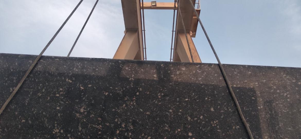 Black Aswan Granite slabs 